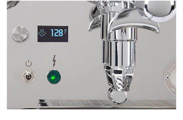 ECM Synchronika II Display Anzeige der Dampftemperatur