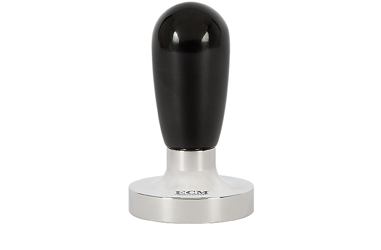 ECM Tamper plan, Basis Edelstahl, Griff Bakelit