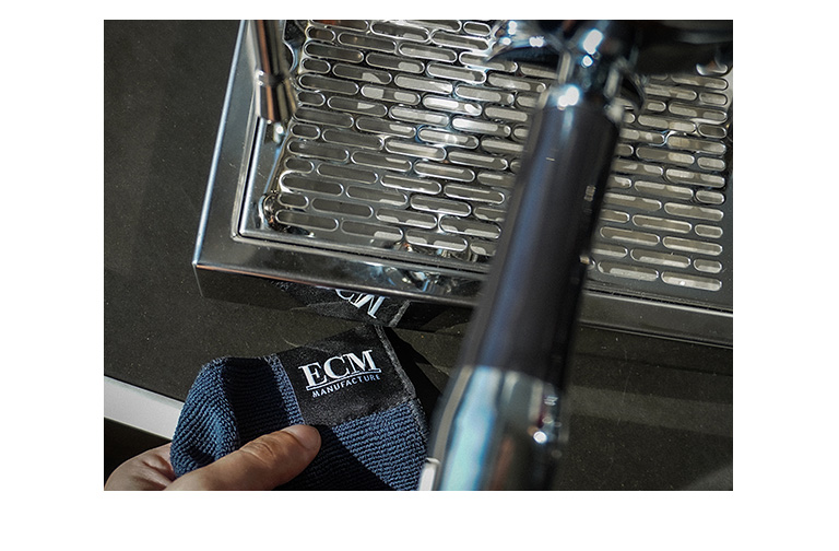 ECM Baristatuch gebrandet