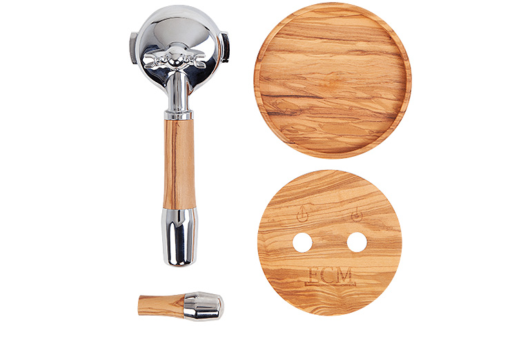 ECM Puristika Olivenholzset