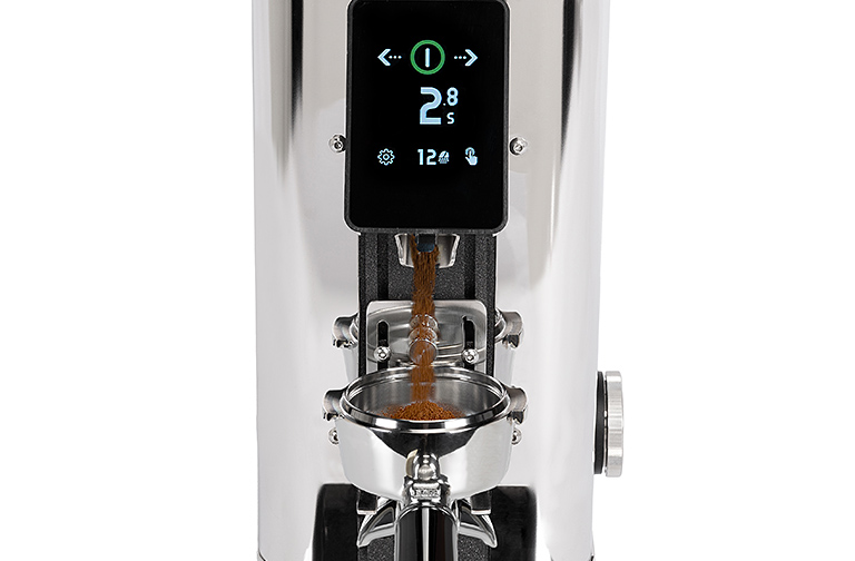 ECM Exacto poliert Mahlvorgang