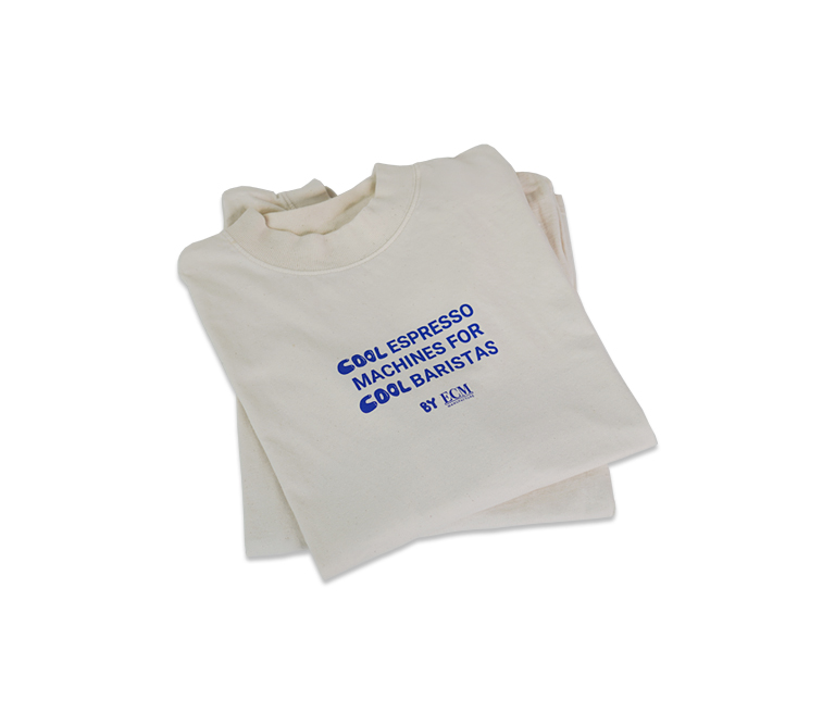 ECM-T-Shirt Vorderseite zusammengelegt